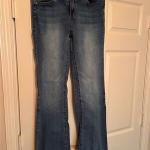 Classic Wide-Leg Blue Denim Jeans